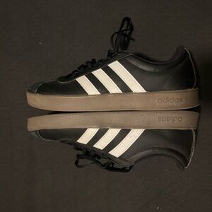 Adidas Black Sneakers with White Stripes